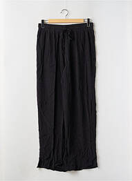 Pantalon larg țesătură crep talie înaltă negru OPUS femme
