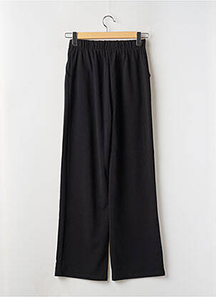 Pantalon larg țesătură crep talie înaltă negru VERO MODA femeie