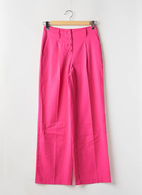 Pantalon larg roz NAF NAF femeie