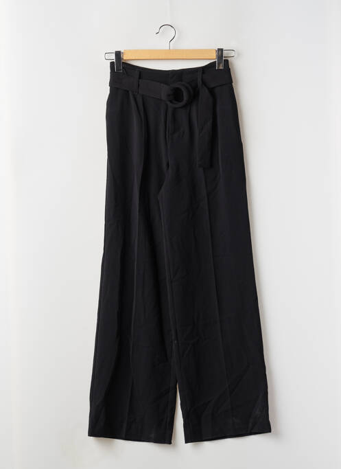 Pantalon larg negru MANGO femeie