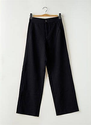 Pantalon drept țesătură crep talie înaltă negru STREET ONE femeie