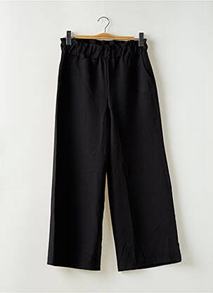 Pantalon larg țesătură crep talie înaltă negru ZABAIONE femeie