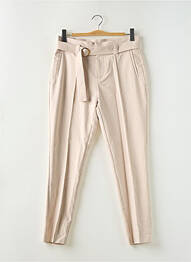 Pantalon 7/8 talie înaltă talie înaltă bej MORGAN femme
