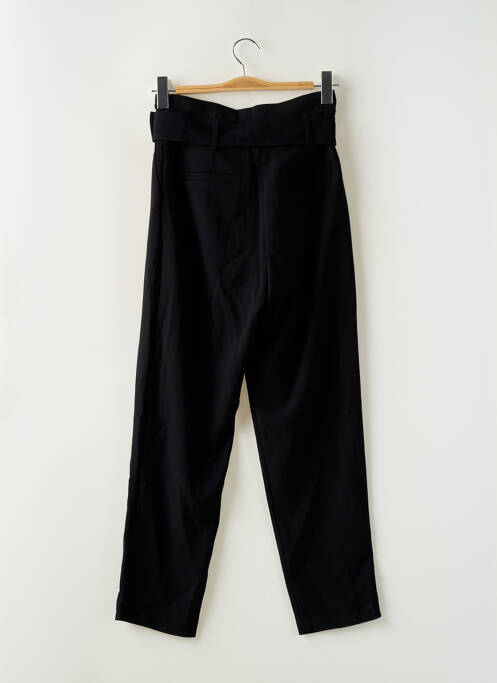 Pantalon drept croială morcov talie înaltă negru MORGAN femme