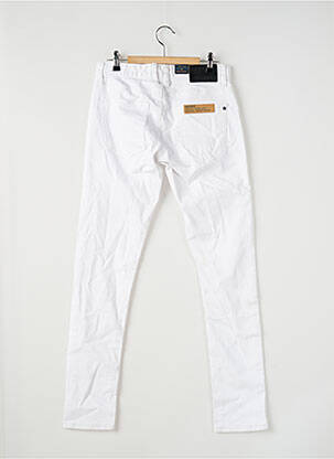 Pantalon slim închidere cu fermoar sub clapetă cu nasturi alb SHINE ORIGINAL bărbat