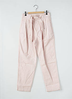 Pantalon drept roz MANGO femeie