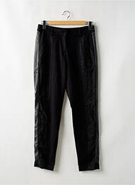 Pantalon chino broderie galoni laterali mărime normală negru NÜ femeie