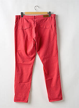 Pantalon chino țesătură poplin mărime normală roșu MORE & MORE bărbat
