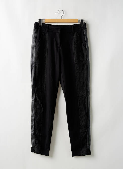 Pantalon chino broderie galoni laterali mărime normală negru NÜ femme