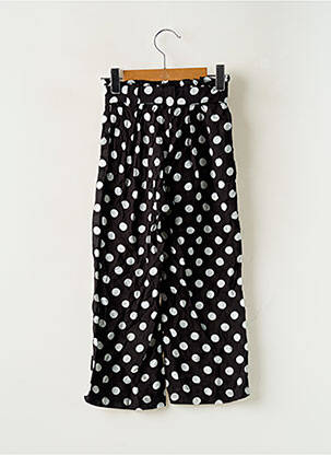 Pantalon drept țesătură poplin talie elastică negru EMC (EVERYTHING MUST CHANGE) fată