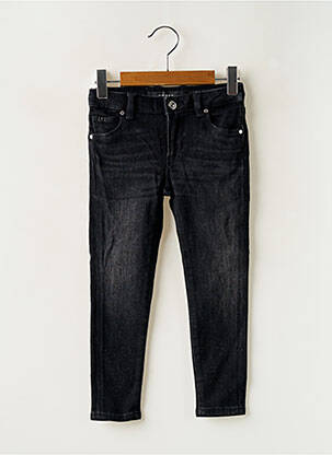 Blugi skinny elasticitate mărime reglabilă negru GUESS fată