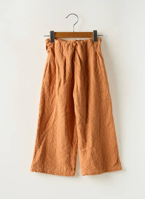 Pantalon larg țesătură crep portocaliu PINATA PUM fille