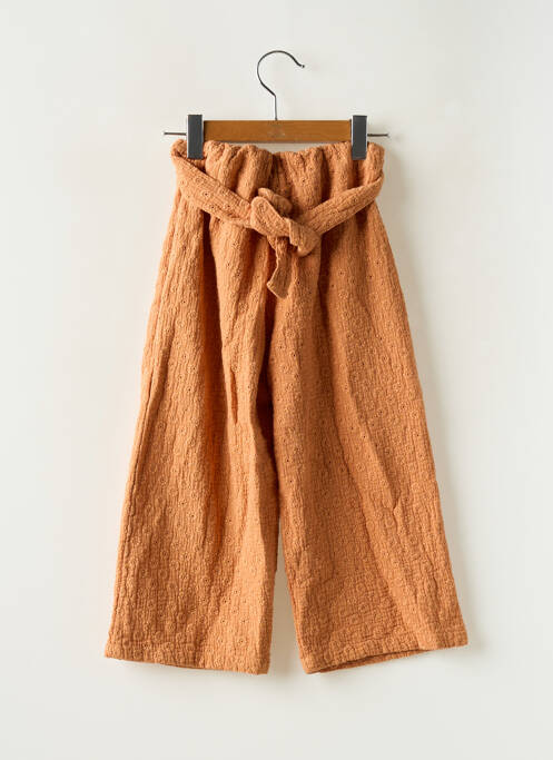 Pantalon larg țesătură crep portocaliu PINATA PUM fille