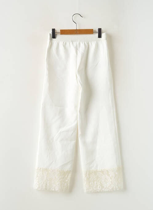 Pantalon drept alb LE CHIC fată