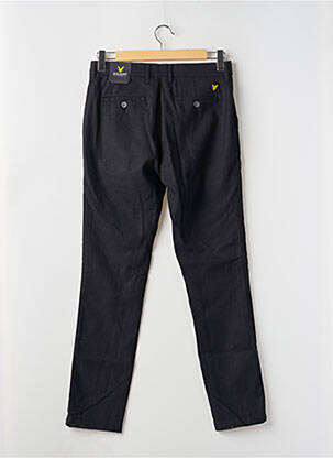 Pantalon chino țesătură melanj talie înaltă negru LYLE & SCOTT bărbat