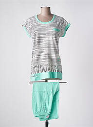Pijama țesătură jerseu verde ROSE POMME femeie