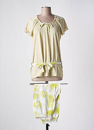 Pijama țesătură jerseu verde ROSE POMME femeie