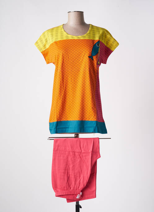 Pijama portocaliu ROSE POMME femeie