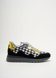 Adidași nubuc toc de 4 la 6 cm negru VADDIA femme