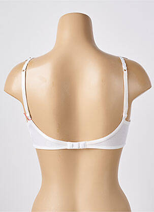Sutien efect material satinat sutien cupe întregi cu decolteu înalt bej PLAYTEX femeie