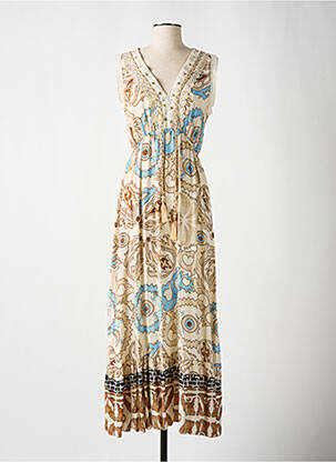 Rochie lungă bej LAMIAR femeie