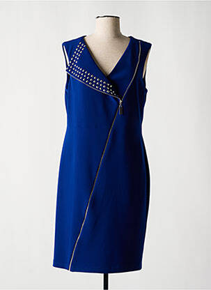 Rochie midi fără mâneci fără mâneci albastru FRANK LYMAN femeie