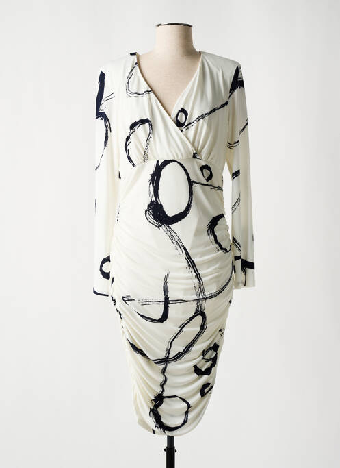 Rochie midi bej FRANK LYMAN femeie