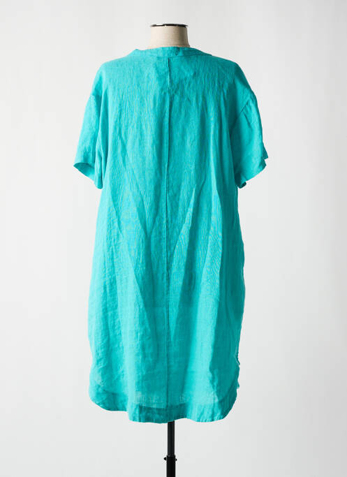 Tunică mâneci scurte albastru BLANC BOHEME femeie