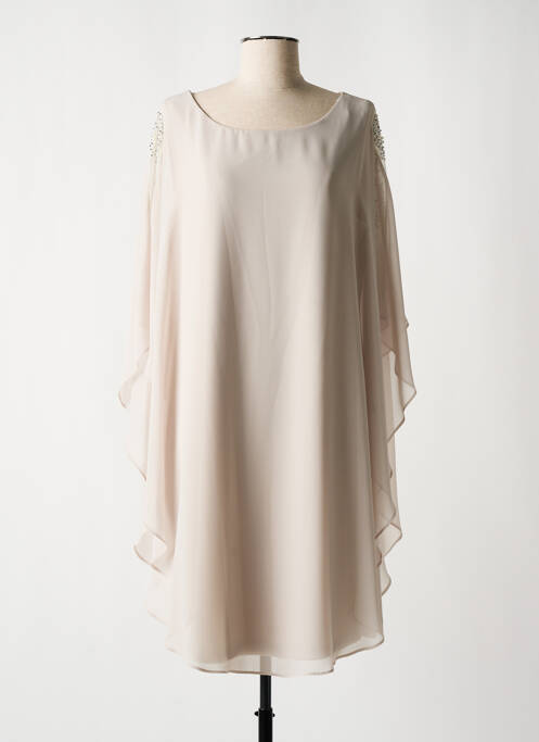 Rochie midi bej FRANK LYMAN femeie