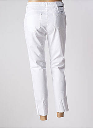 Jegging țesătură poplin mărime normală alb EAST DRIVE femeie