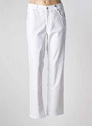 Pantalon drept elasticitate mărime normală alb ANGELS femeie