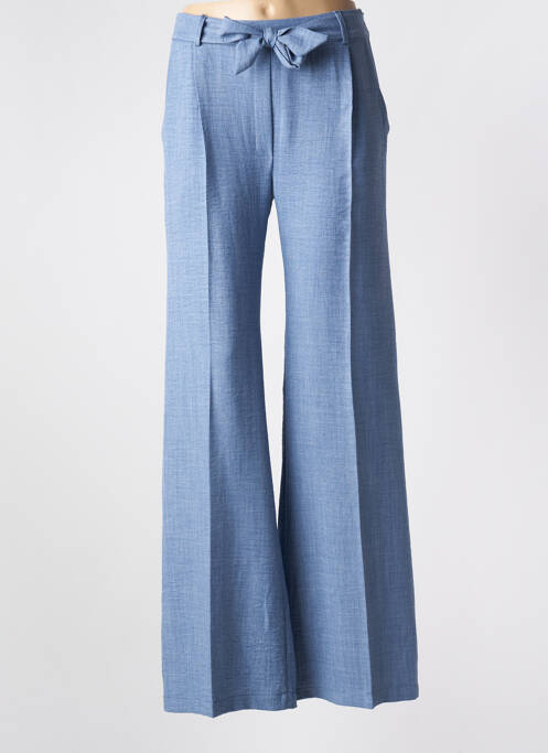 Pantalon larg albastru BRIEFLY femeie