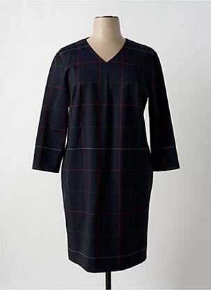 Rochie midi mâneci lungi mâneci lungi albastru GEVANA femeie