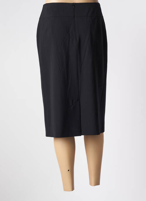 Fustă midi talie cu cleme negru SOMMERMANN femme