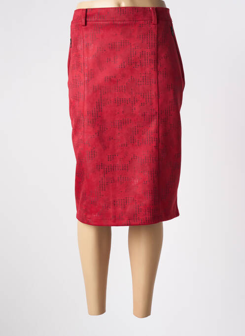 Fustă midi roșu GEVANA femeie