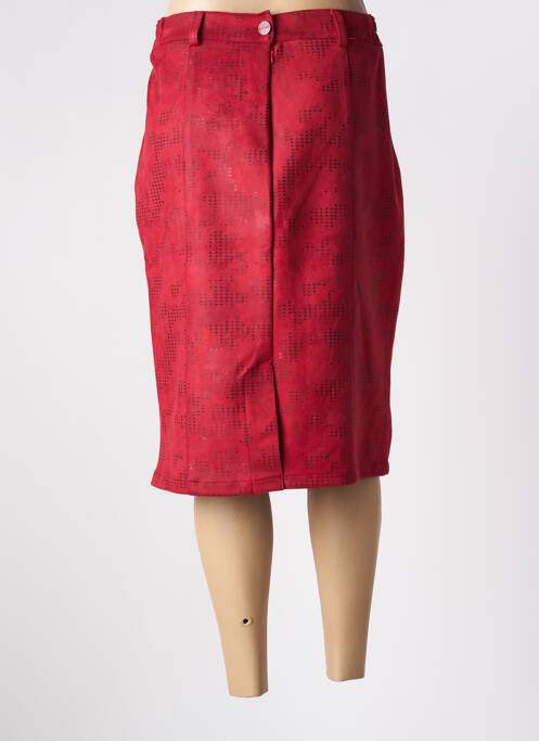 Fustă midi roșu GEVANA femeie