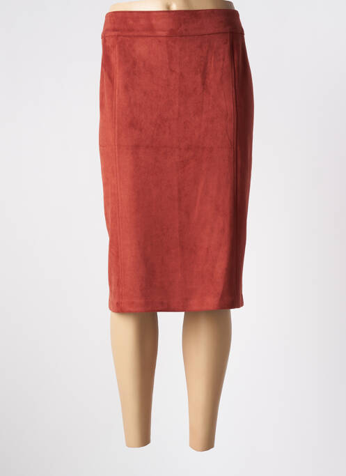 Fustă midi portocaliu GEVANA femeie