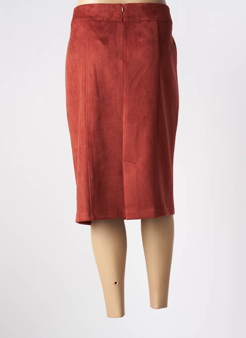 Fustă midi portocaliu GEVANA femeie