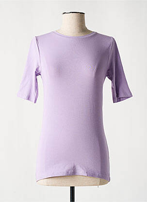 Tricou elasticitate mâneci scurte violet B.YOUNG femeie