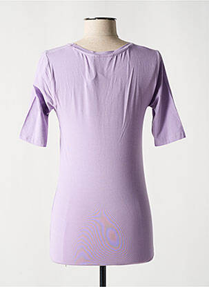 Tricou elasticitate mâneci scurte violet B.YOUNG femeie