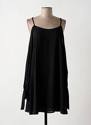 Rochie scurtă croială fluidă mâneci lungi negru FRACOMINA femeie