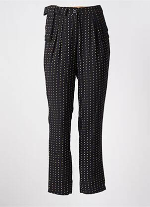 Pantalon drept țesătură crep talie înaltă negru MOLLY BRACKEN femeie