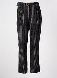 Pantalon drept țesătură crep talie înaltă negru MOLLY BRACKEN femeie