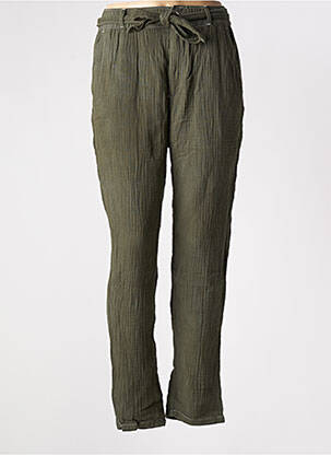 Pantalon drept verde TEDDY SMITH femeie
