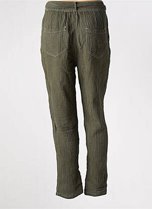 Pantalon drept talie înaltă talie înaltă verde TEDDY SMITH femeie