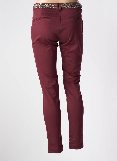 Pantalon chino roșu LE TEMPS DES CERISES femeie