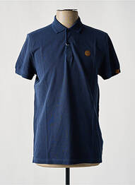 Polo croială dreaptă mâneci scurte albastru TBS homme