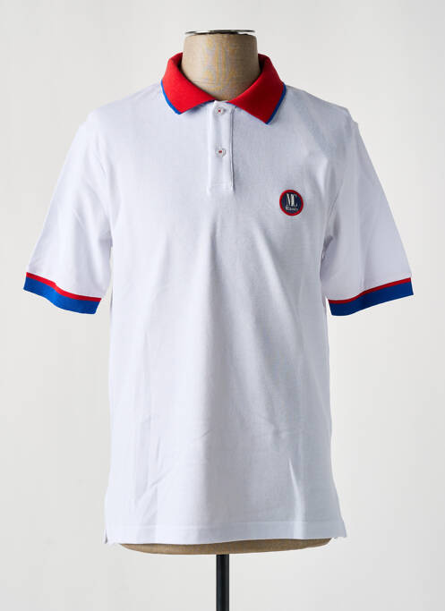 Polo alb MCLASSICS bărbat