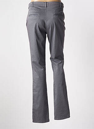 Pantalon chino țesătură poplin mărime normală gri TBS femeie