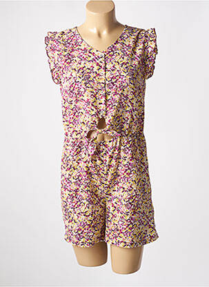 Salopetă scurtă violet LE TEMPS DES CERISES fată